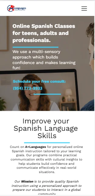 A+ Languages — mobile